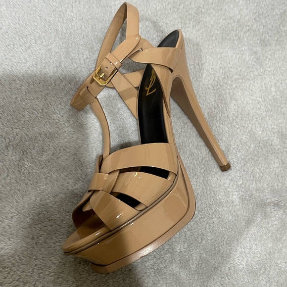 Saint Laurent Nude Platform Heels Size 37 - Picture 5 of 6